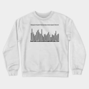 Sequencing Chromatogram, black Crewneck Sweatshirt